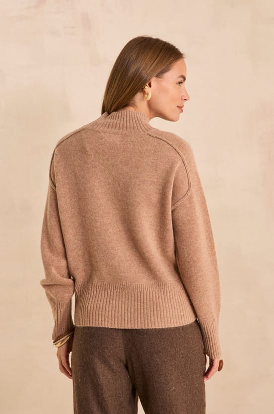 BRADLEY long sleeve cashmere sweater;${refinementColor}