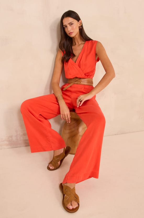 Sleeveless Fluid Jumpsuit RENATA;${refinementColor}