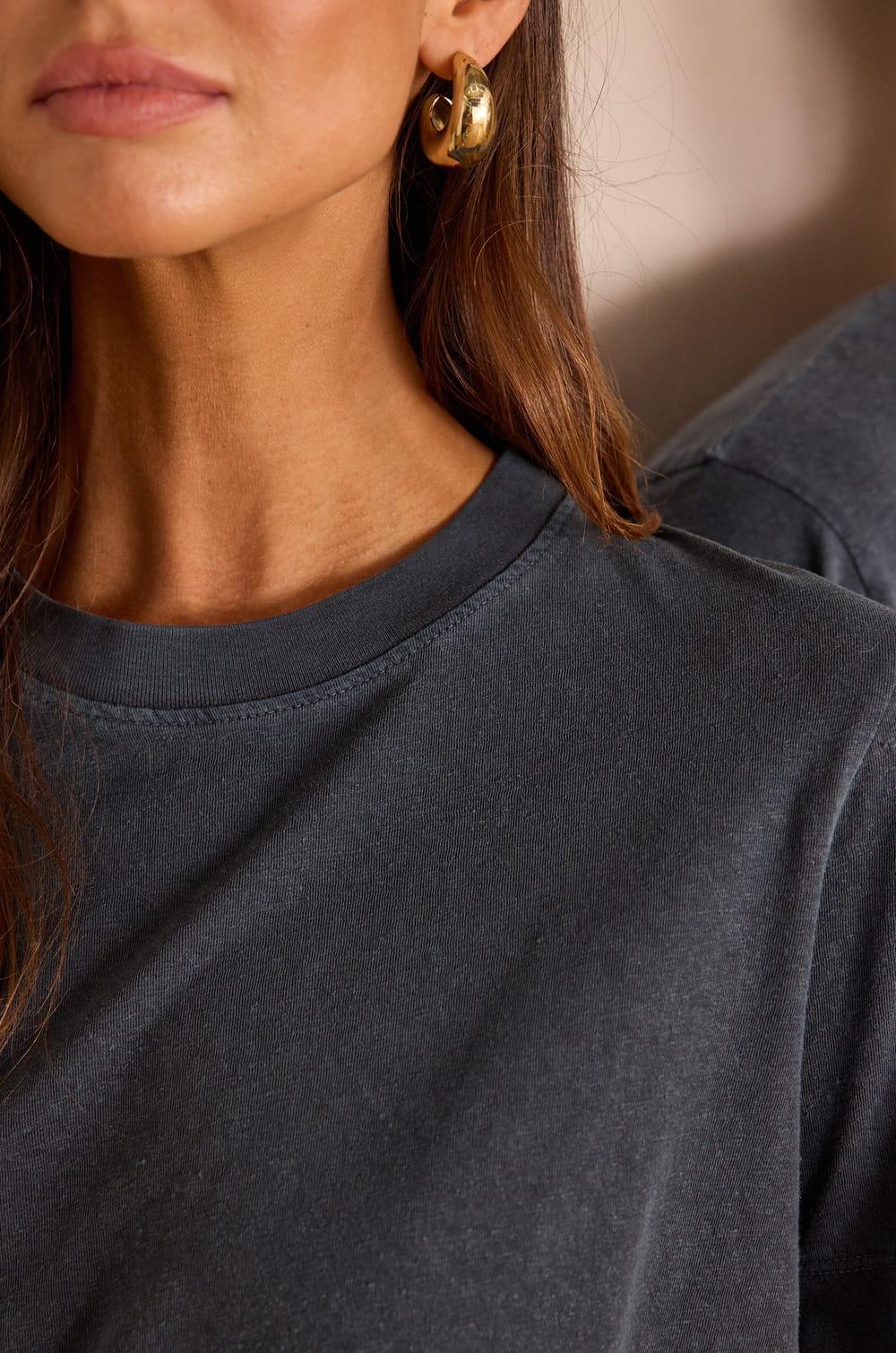 T-shirt col rond unisexe en coton MARCEL(LE);${refinementColor}