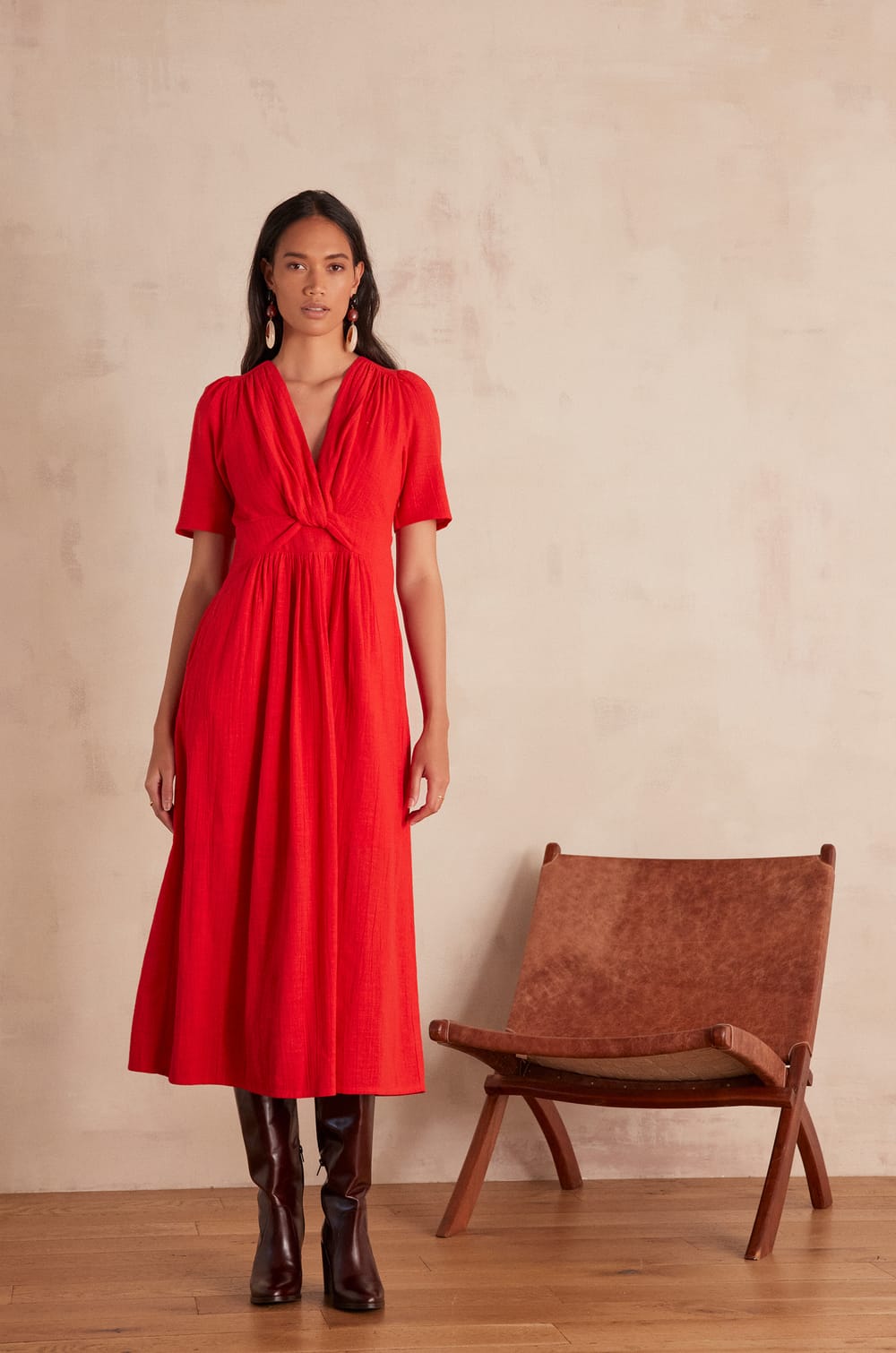 LOVE Cotton Dress;${refinementColor}