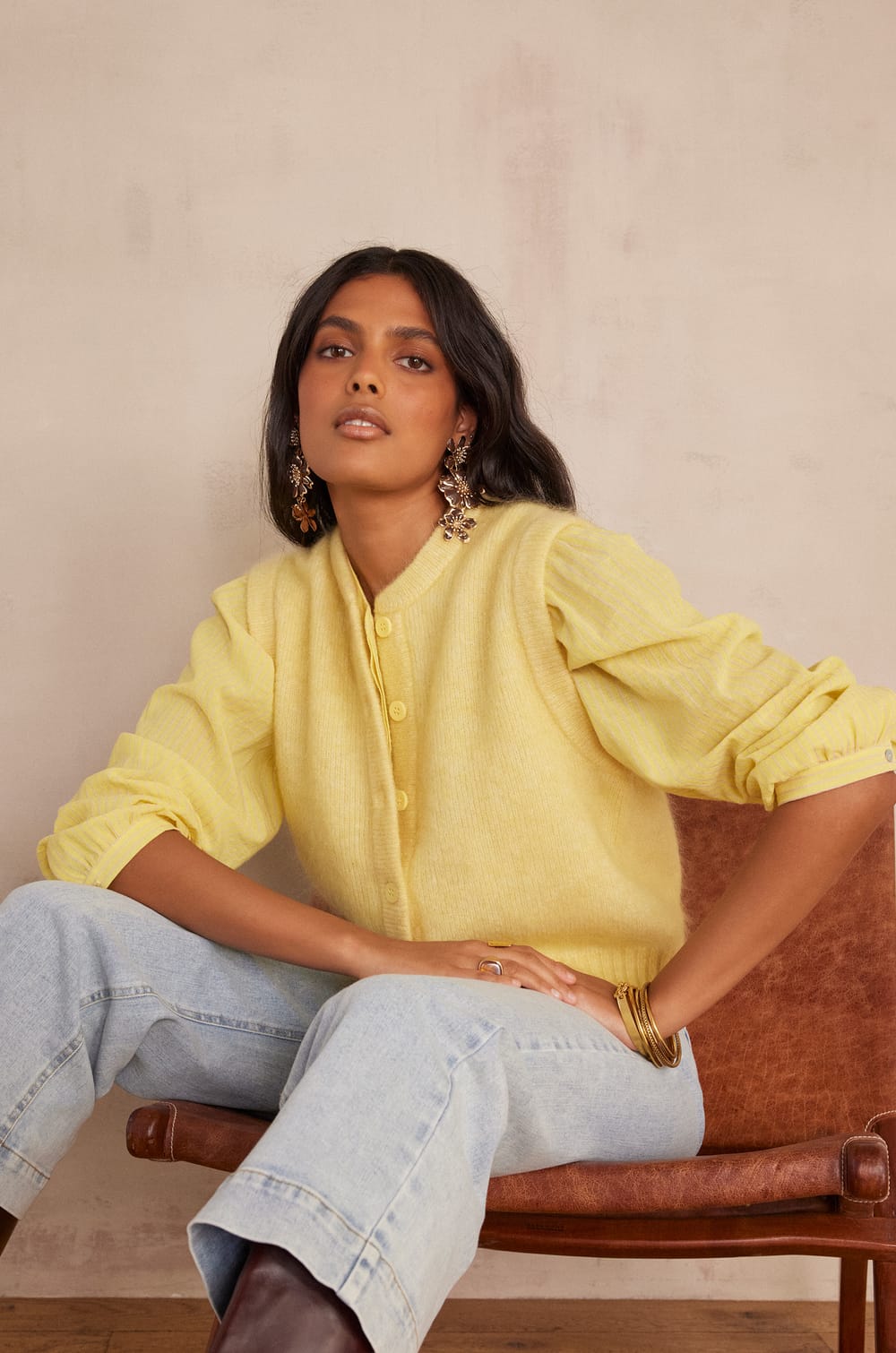 Blouse SAPHIR en coton;${refinementColor}