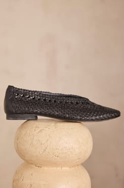 100% Leather SANTIAGO Ballet Flats;${refinementColor}