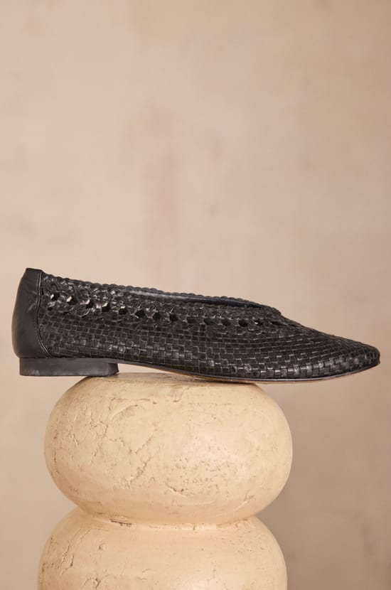 100% Leather SANTIAGO Ballet Flats;${refinementColor}