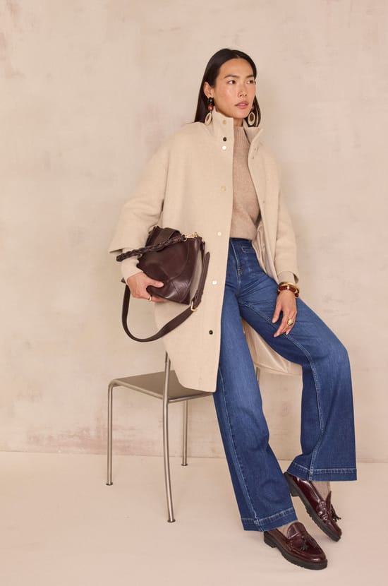 MAGDA mid-length coat;${refinementColor}