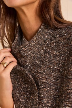 Gilet sans manches en alpaga et coton m&eacute;lang&eacute;s BABETH;${refinementColor}