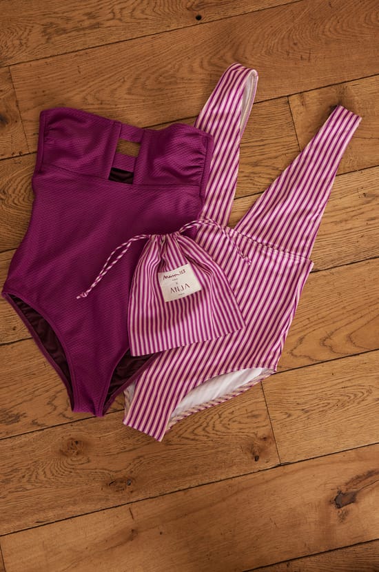Maillot de bain 1 pi&egrave;ce ray&eacute; Maison 123 x Anja LE PLONGEANT;${refinementColor}