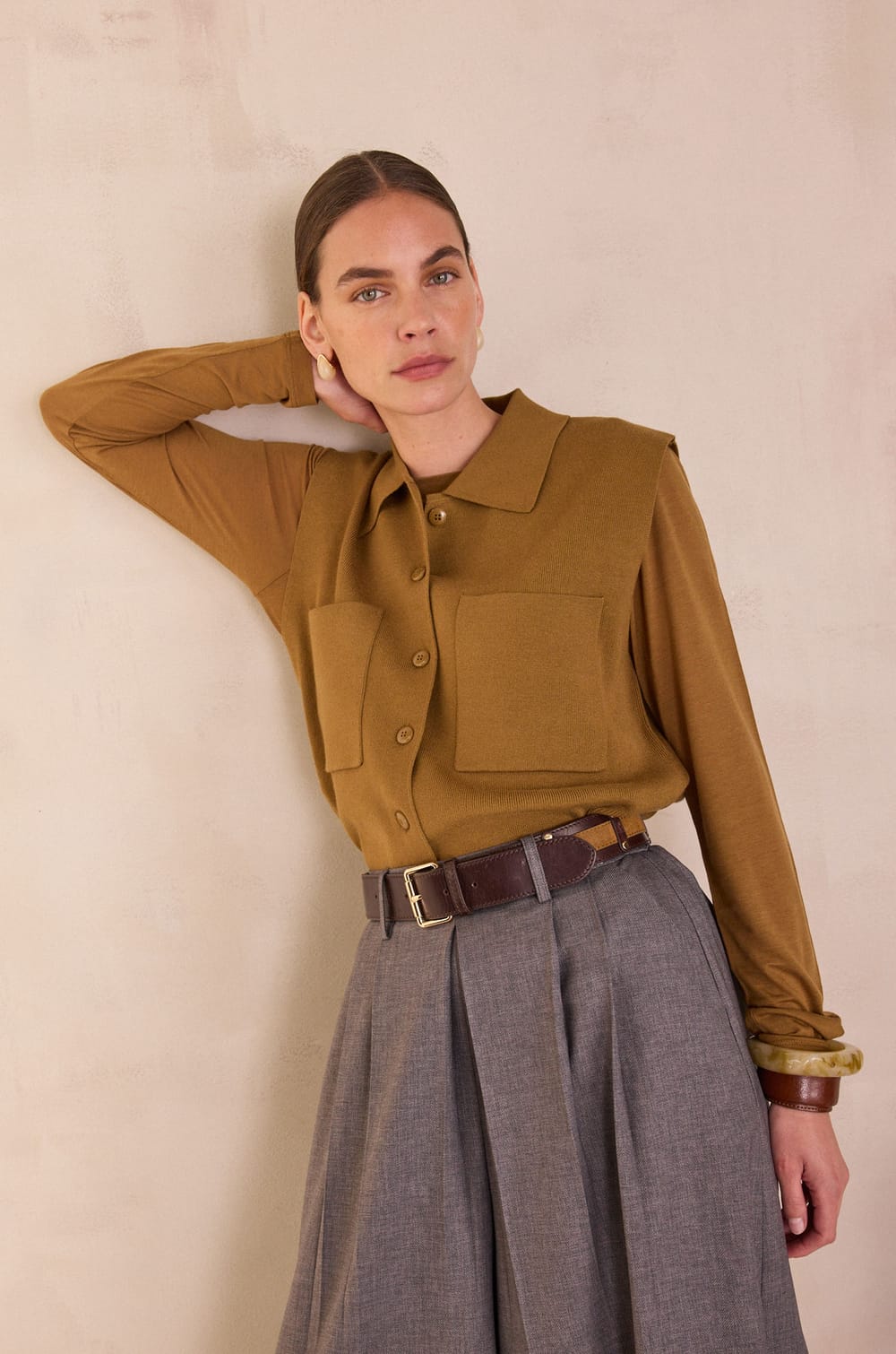 PETRA Sleeveless Cardigan;${refinementColor}