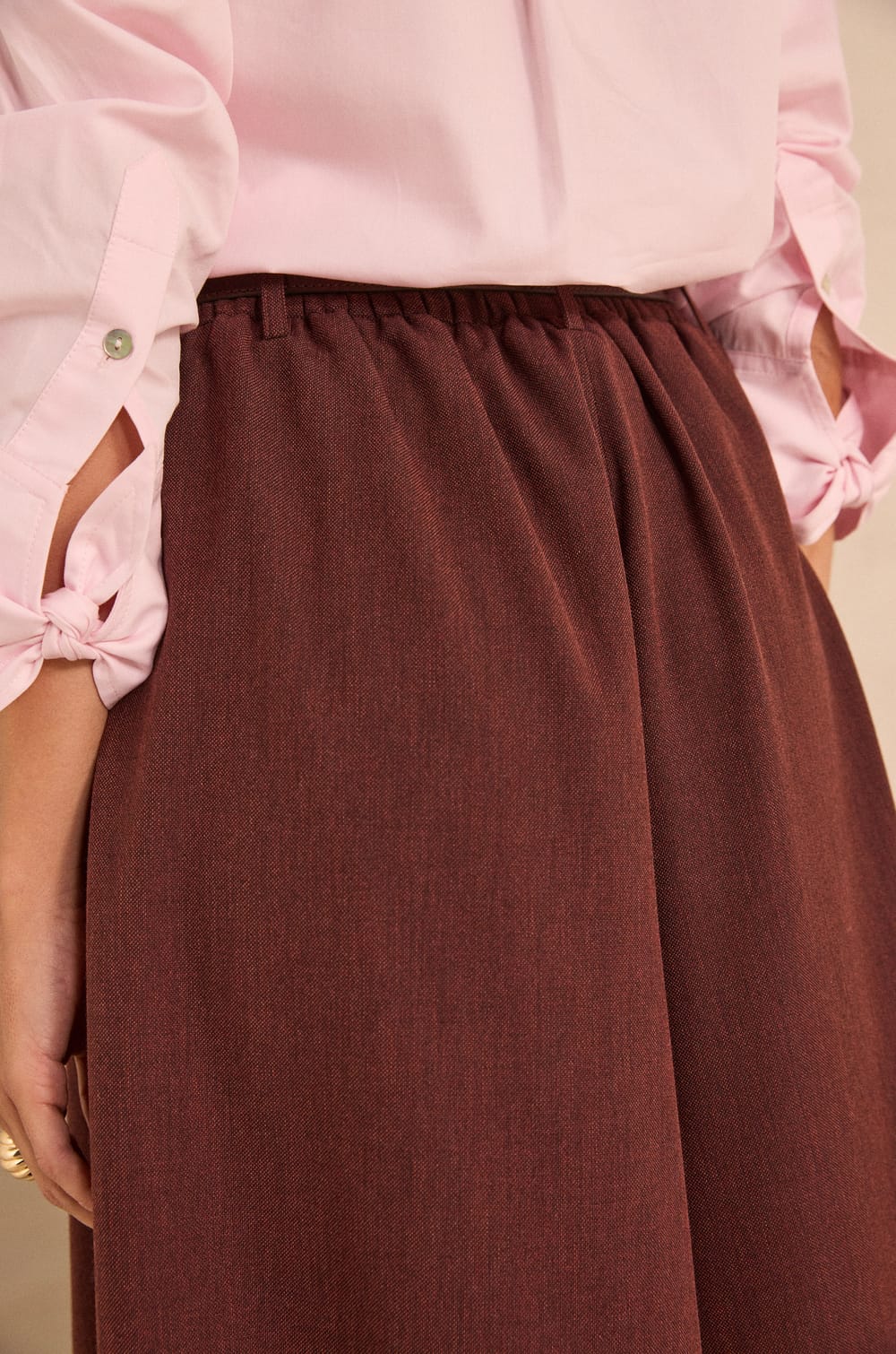 TATIANA extra large cotton trousers;${refinementColor}