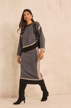 Straight knit wool skirt VALERIE;${refinementColor}