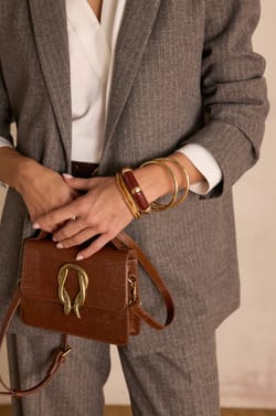 Veste de tailleur à rayures en laine NELIA;${refinementColor}