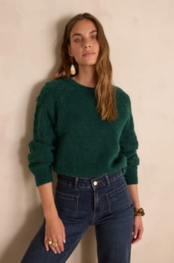 BRUNO Jumper in wool and mohair;${refinementColor}