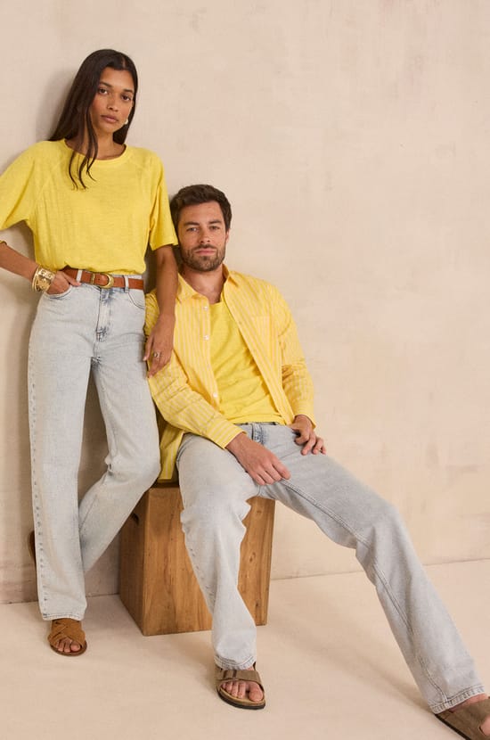 Unisex short sleeve hemp and cotton T-shirt INTENSE;${refinementColor}