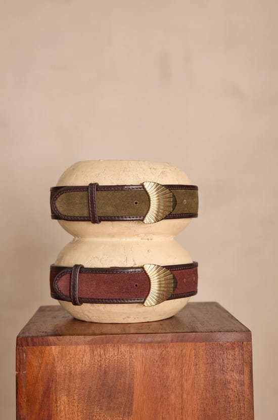 LEONARD leather belt;${refinementColor}