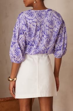 Blouse PAULO en coton;${refinementColor}