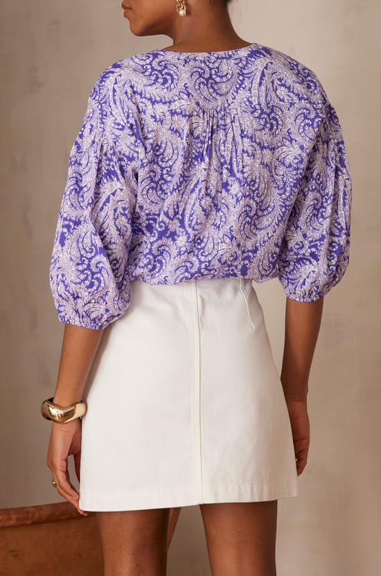 Blouse PAULO en coton;${refinementColor}
