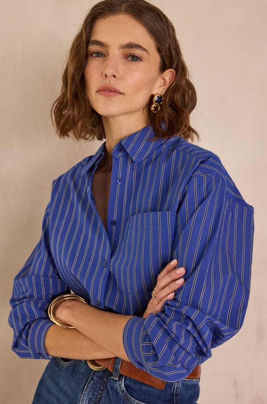 PASSY striped shirt;${refinementColor}