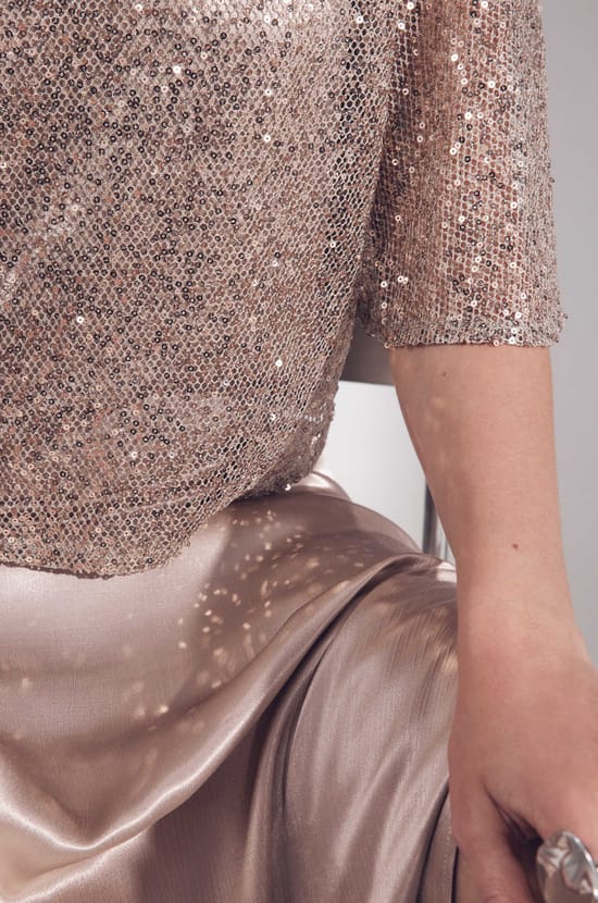 Shiny sequin straight dress;${refinementColor}