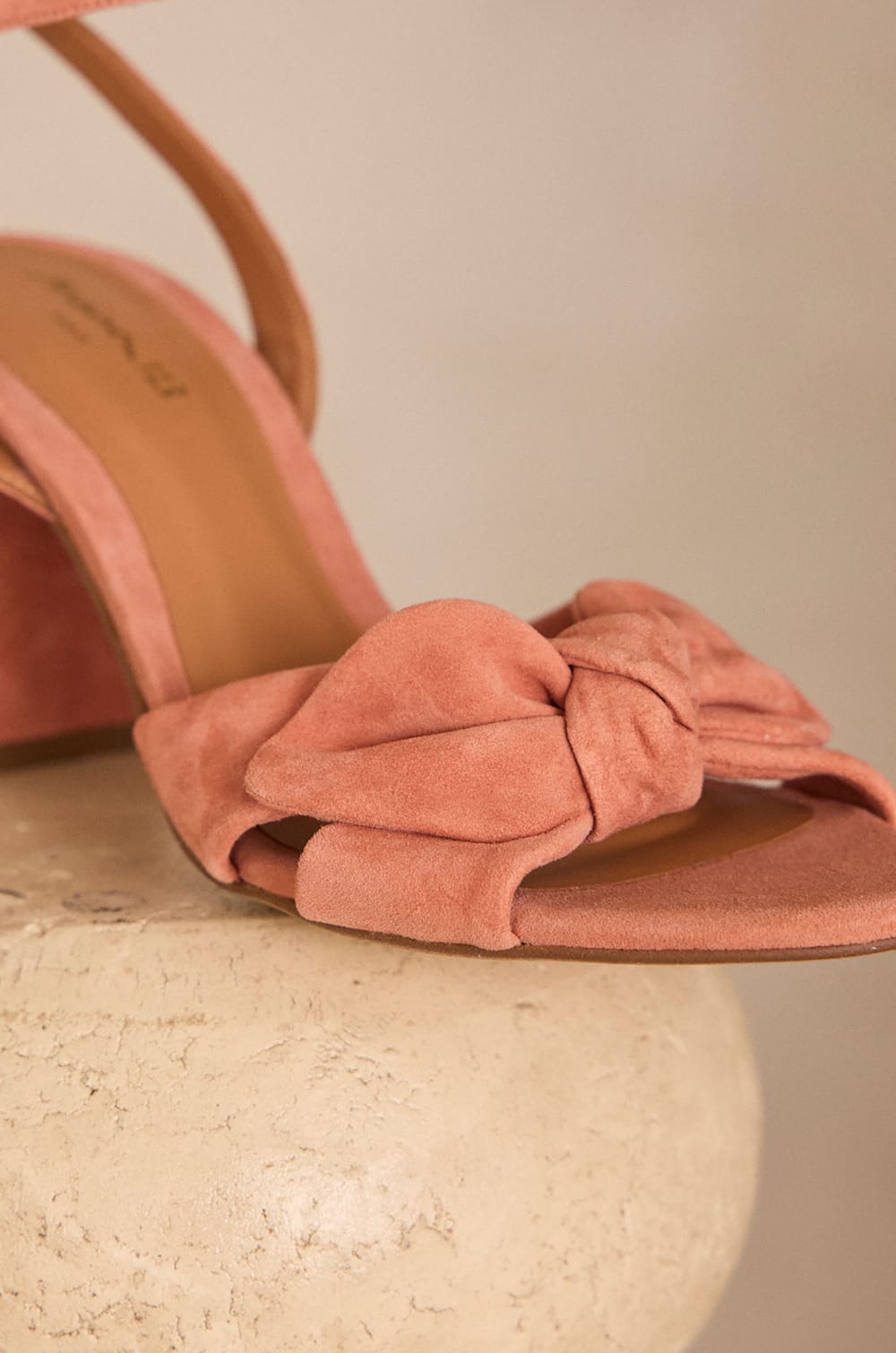 100% leren sandalen met hak SWEET;${refinementColor}