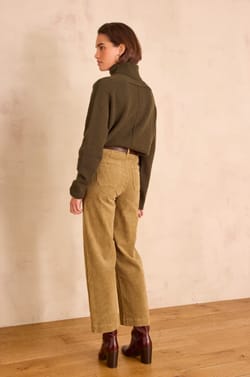 MAE wide-leg corduroy trousers;${refinementColor}