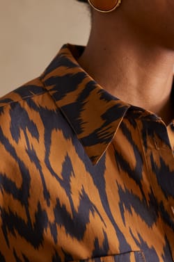 Robe chemise LISEA en coton;${refinementColor}