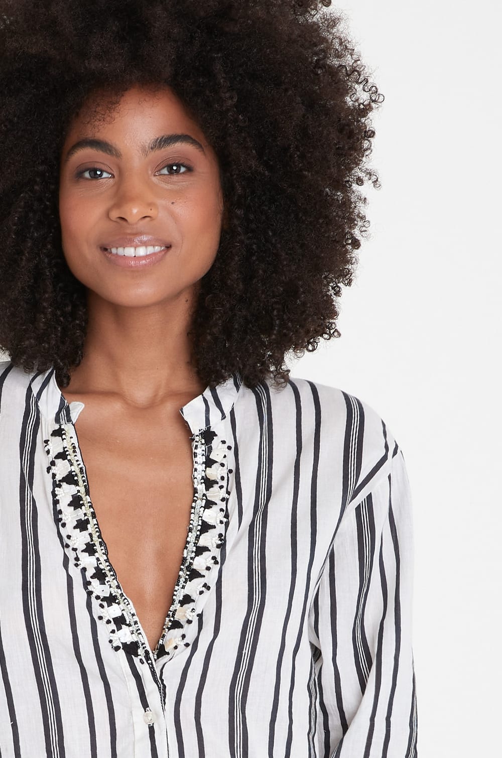 Jupe Longue Rayée Noir Et Blanc - Taille M - Polyester - Style Trapèze (neuf Sans étiquette)