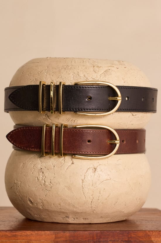 Ceinture en cuir JOHN;${refinementColor}