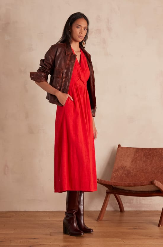 LOVE Cotton Dress;${refinementColor}