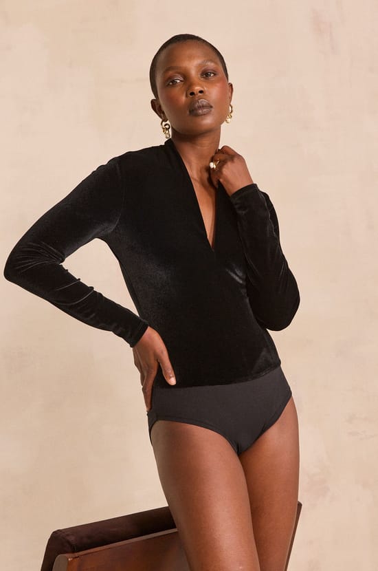 Body col V in velvet TANY;${refinementColor}