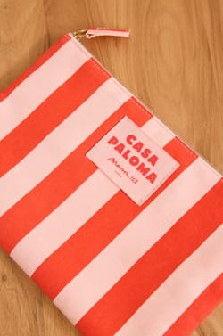 CASA PALOMA cotton pouch;${refinementColor}