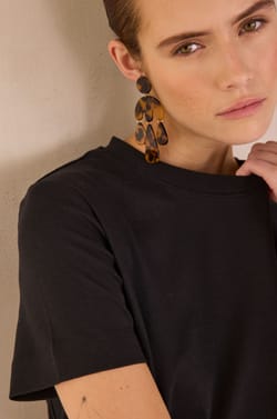 T-shirt &agrave; manches courtes en 100% coton LENI;${refinementColor}