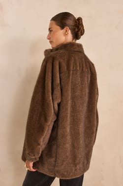 CYNTHIA fur effect coat;${refinementColor}