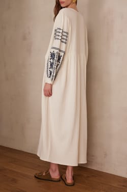 Robe longue LOLA en coton;${refinementColor}