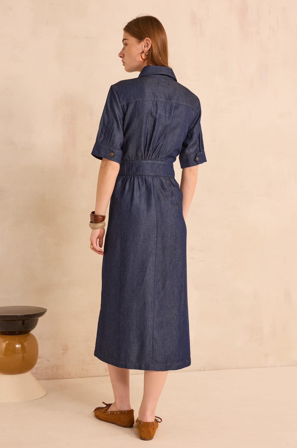 Straight Denim Dress PRALINE;${refinementColor}