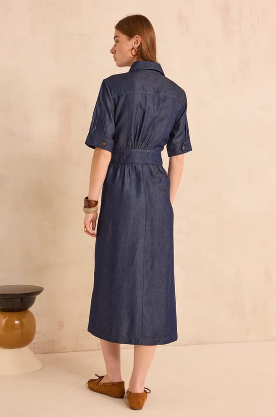 Straight Denim Dress PRALINE;${refinementColor}