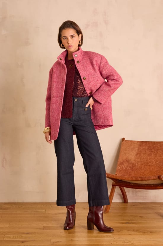 Embroidered CAMOMILLE blouse in cotton;${refinementColor}