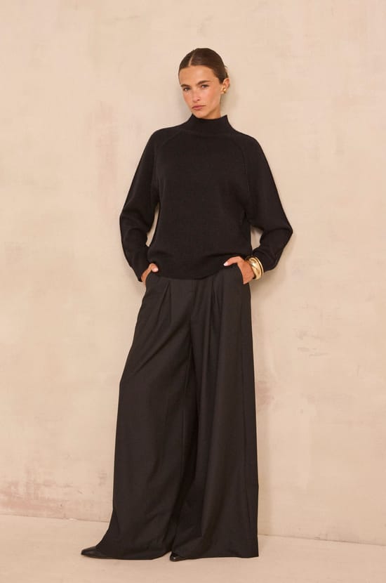 Achille 2-ply cashmere long-sleeve sweater;${refinementColor}