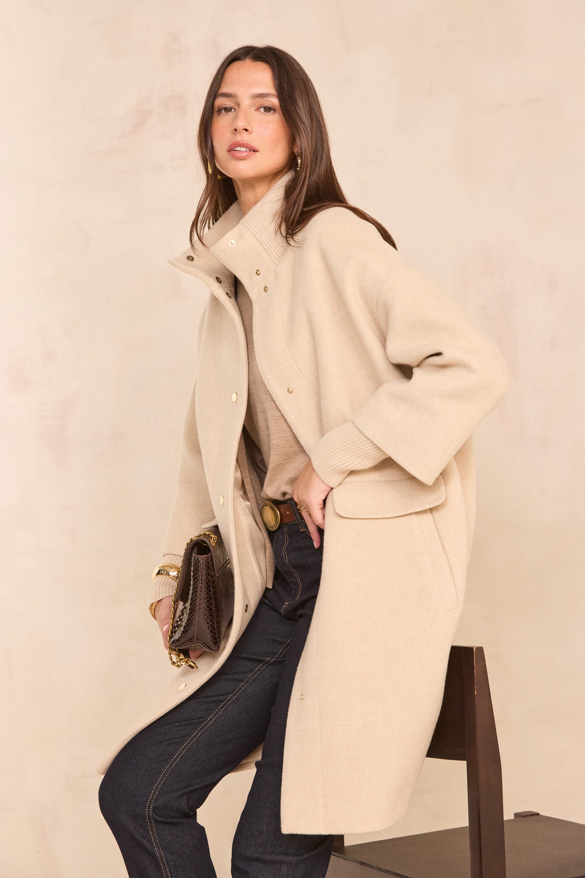 Woman coats: wool coats, officer coat, padded jackets - Maison 123