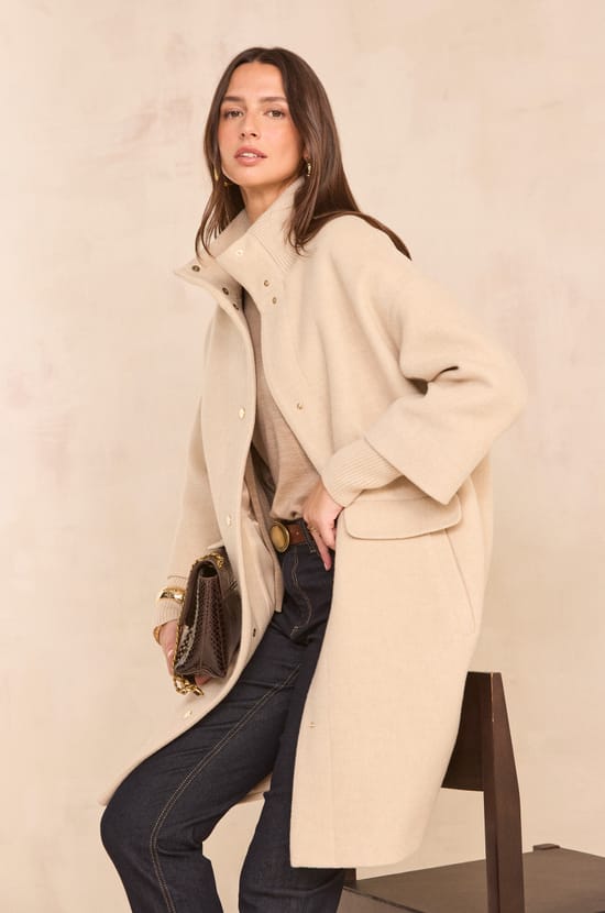 MAGDA mid-length coat;${refinementColor}