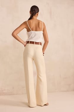 LAYLA wide striped pants;${refinementColor}