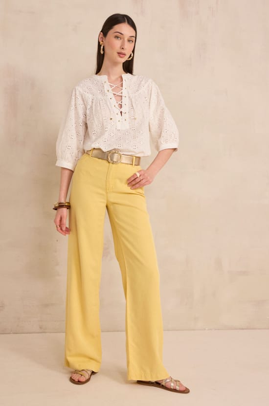 SANDY wide trousers;${refinementColor}