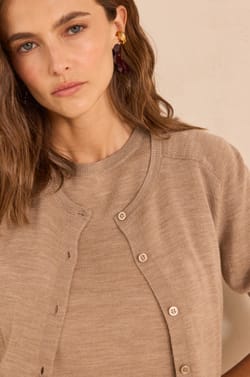 ALICE BIS long sleeve wool vest;${refinementColor}