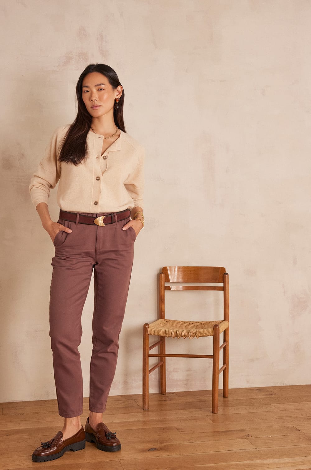 Cardigan BILLY en cachemire;${refinementColor}