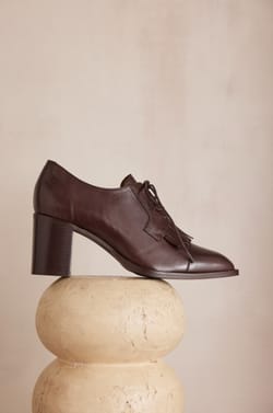 VIVA leather Derby shoes;${refinementColor}