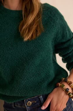 BRUNO Jumper in wool and mohair;${refinementColor}