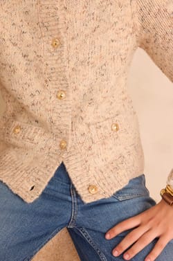 BALTO speckled cardigan;${refinementColor}