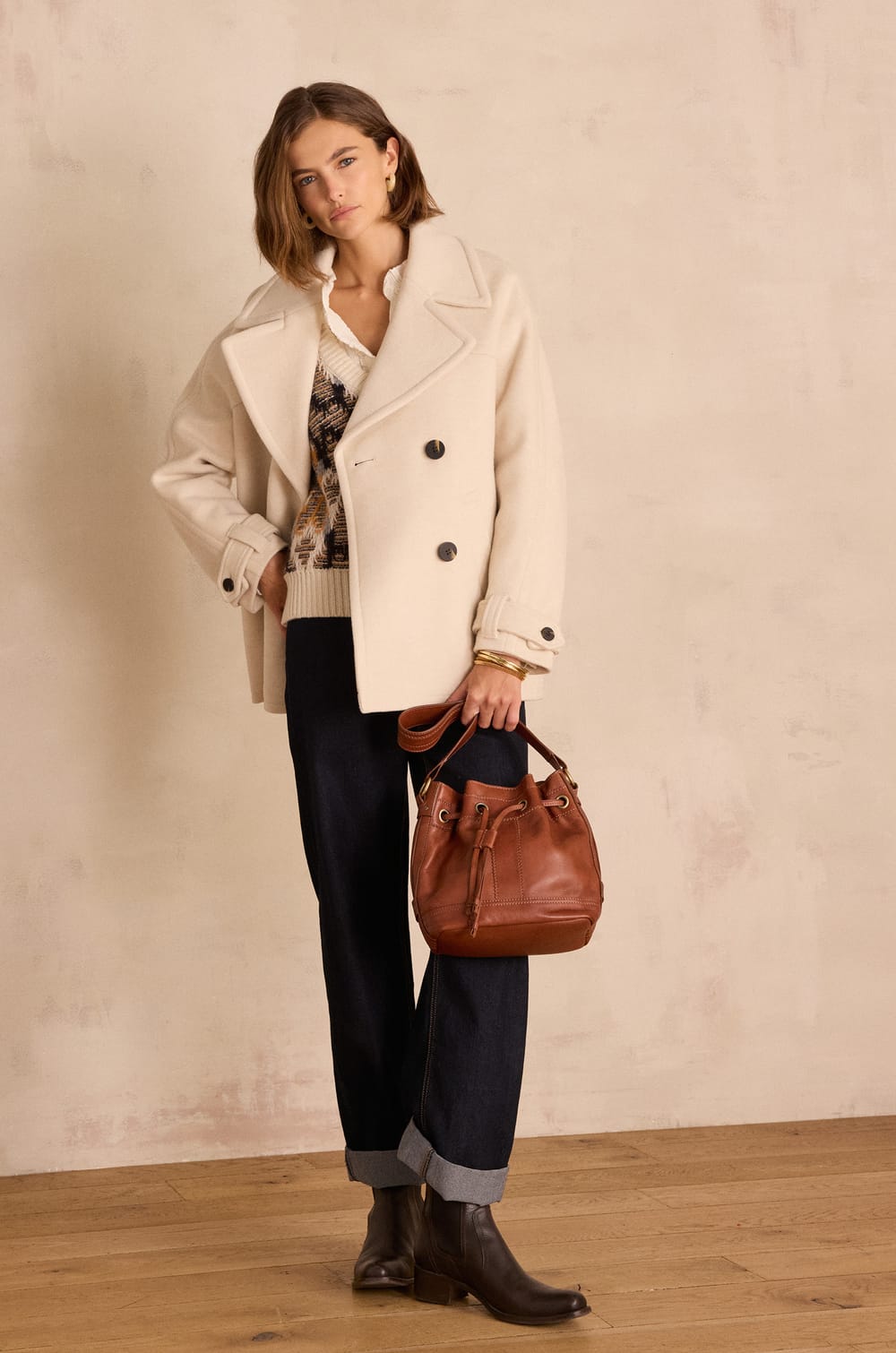 Pull sans manches BLISS en laine;${refinementColor}