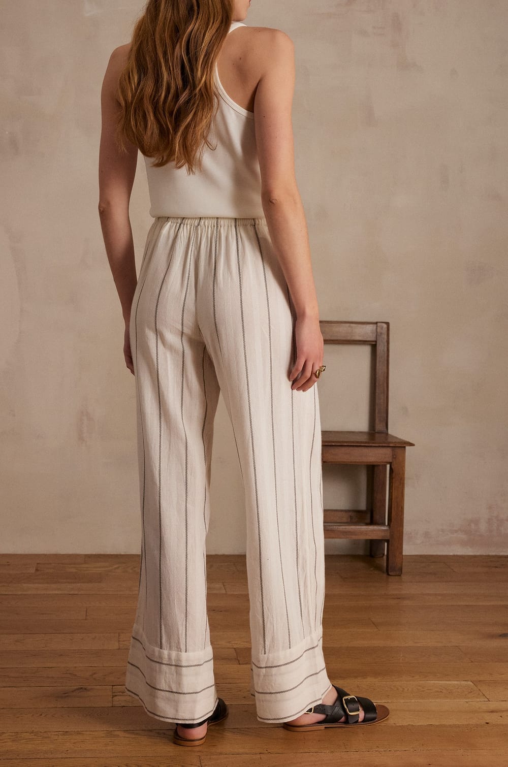 Pantalon PRINCE ray&eacute;;${refinementColor}