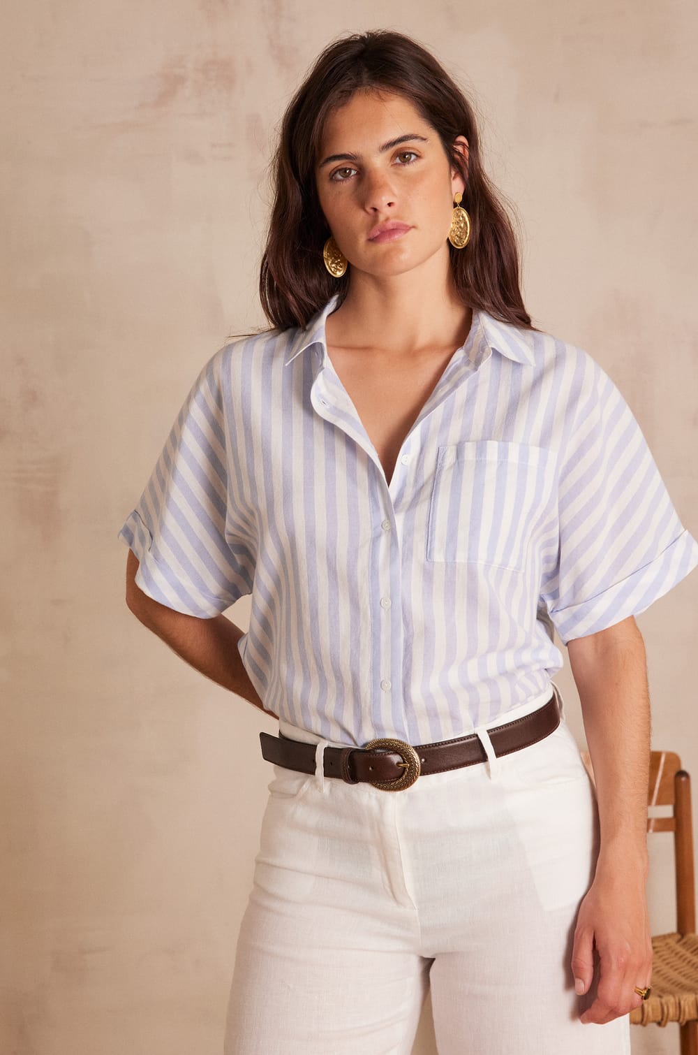 SUNSET cotton shirt;${refinementColor}
