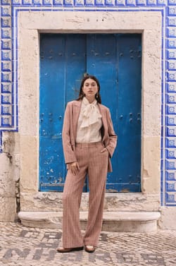 FERGUSON wide striped trousers;${refinementColor}