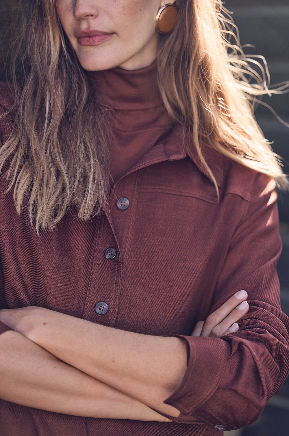 RISE shirt dress;${refinementColor}